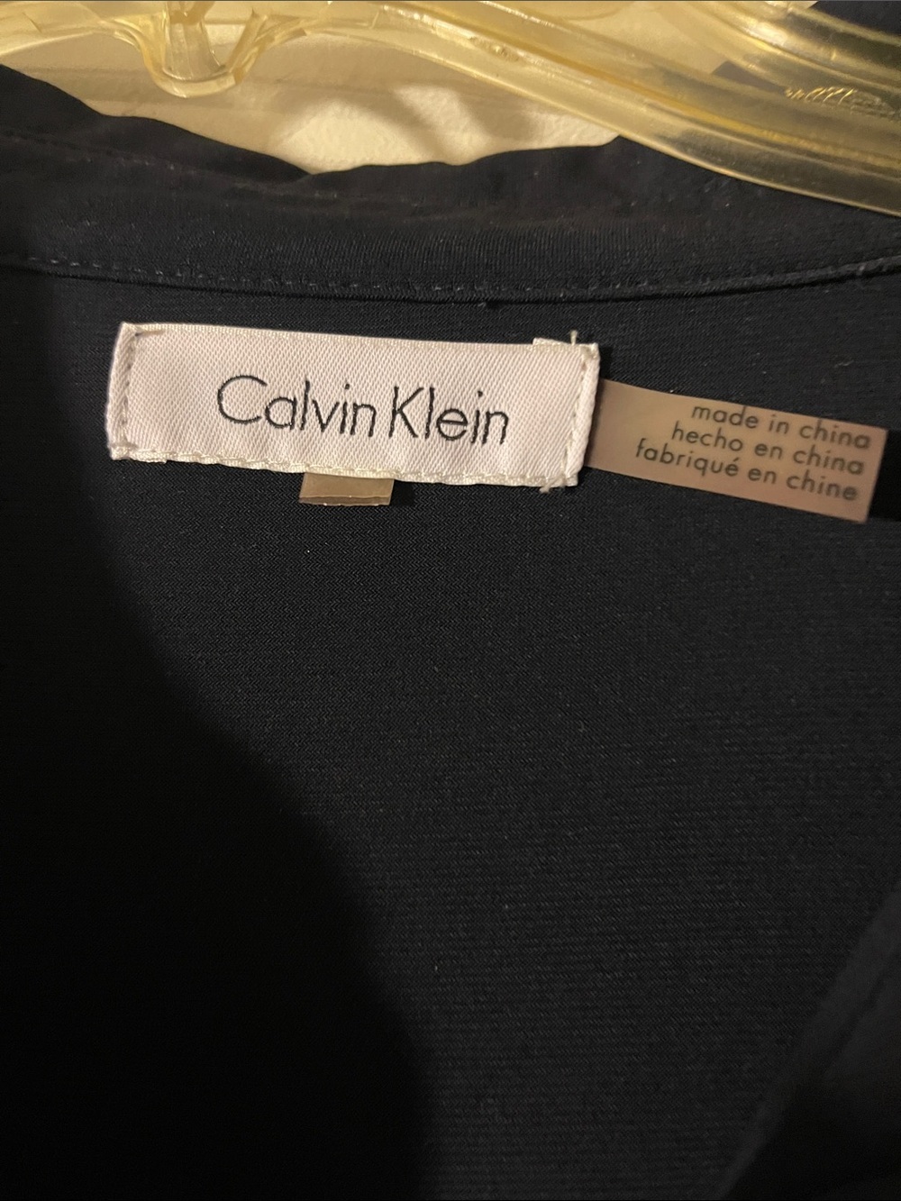 Calvin Klein Navy High-Low Button Front Dress - Picture 2 of 4